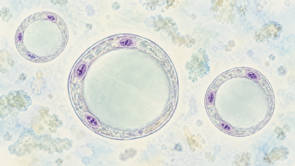 Вакуолярная форма Blastocystis под микроскопом.png